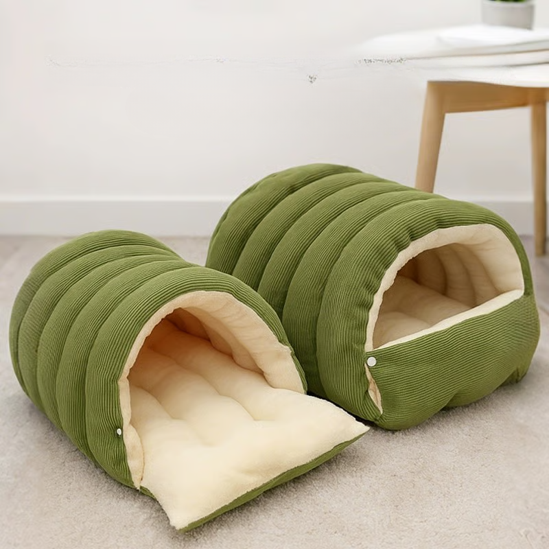 Warmes Winter Katzenbett